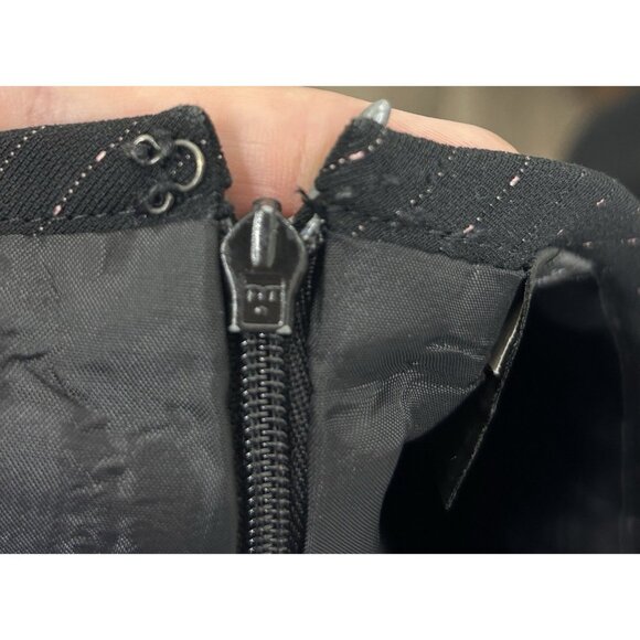 Tahari 2-piece Blazer Skirt Set Women’s 12 Black Pink Stripe Office Career - Picture 10 of 12